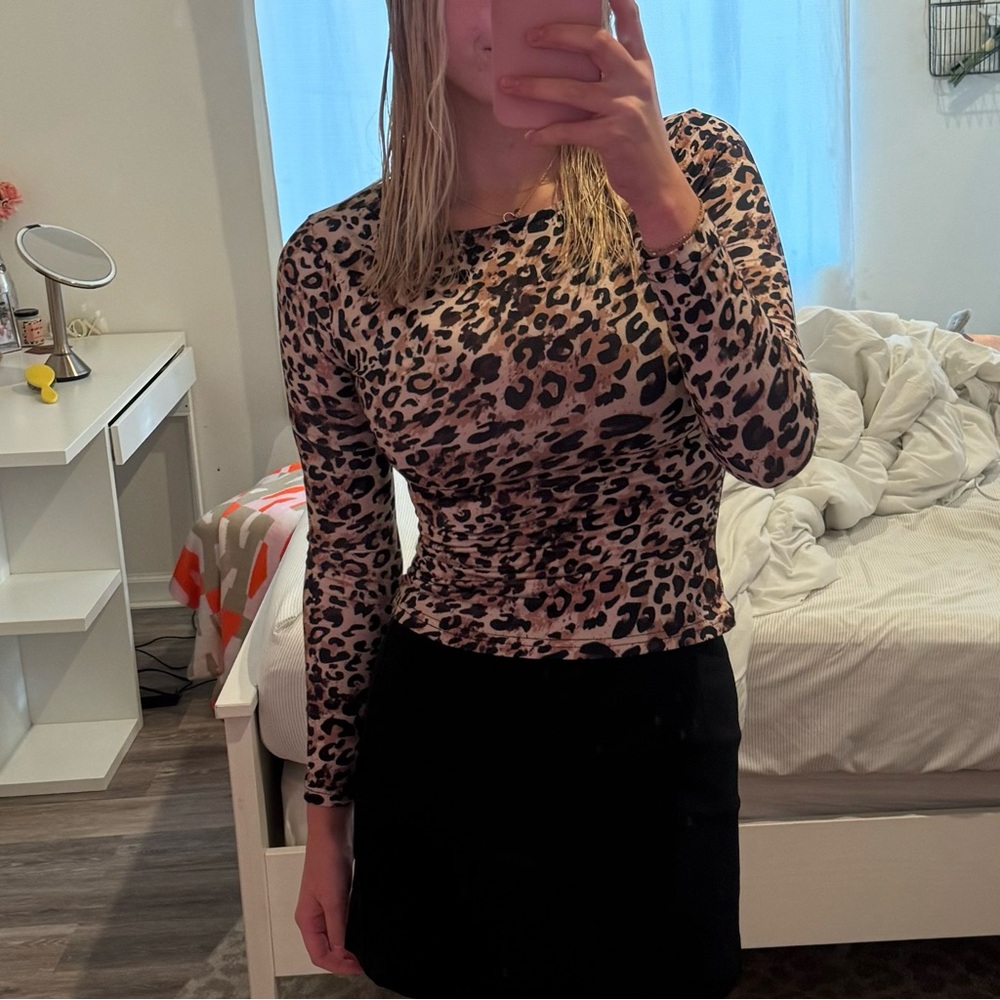Cheetah long sleeve shirt